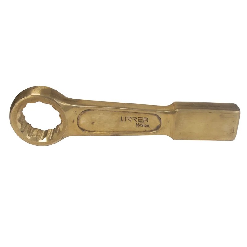 Urrea UH2780SWM Llave de golpe plana de bronce-aluminio antichispa métrica 12 puntas 80 mm Urrea