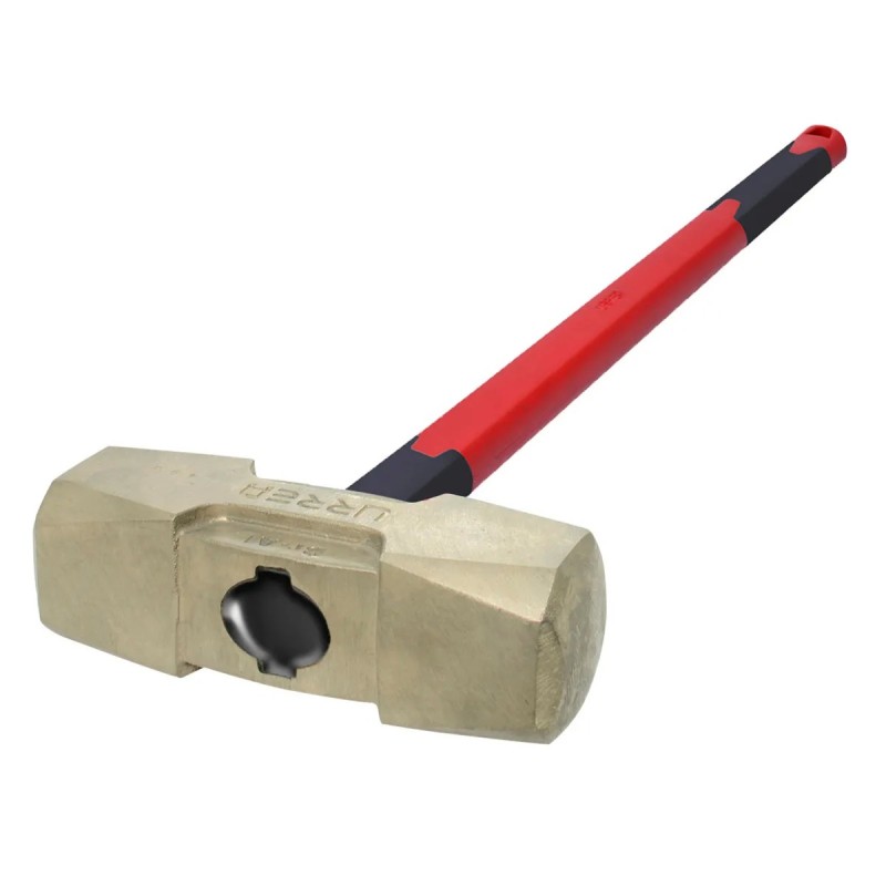 Urrea UH74FG Marro de bronce-aluminio antichispa de 18lb con mango extra largo de fibra de vidrio 34" Urrea