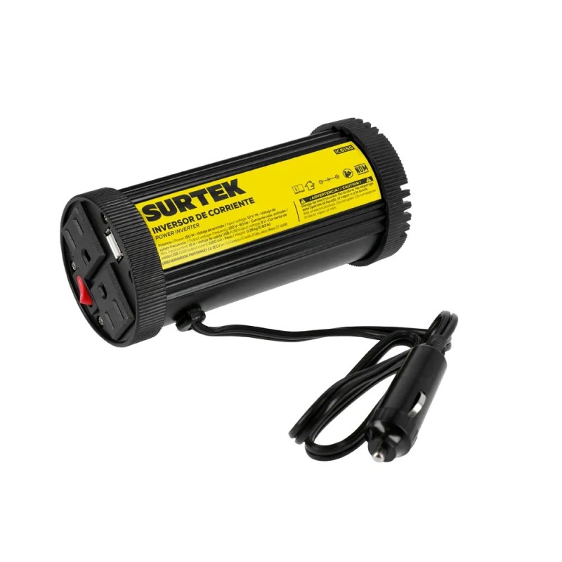 Surtek IC6150 Inversor de corriente 12 V DC - 120 V AC 150 W Surtek