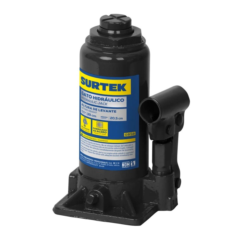 Surtek GBS8 Gato hidráulico de botella 8 ton Surtek