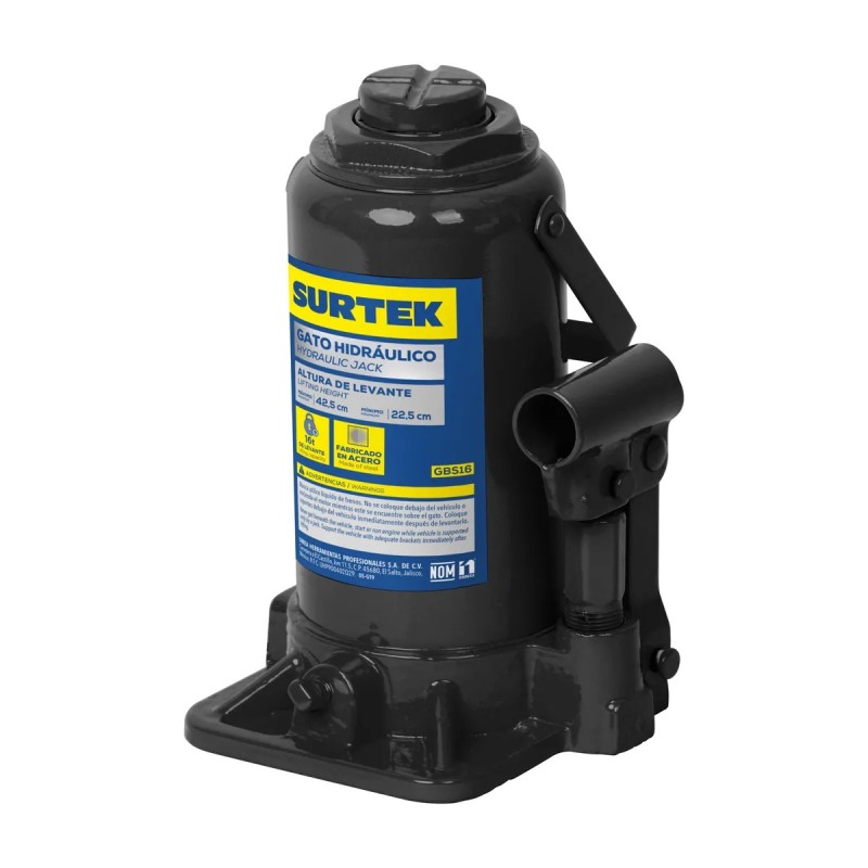 Surtek GBS16 Gato hidráulico de botella 16 ton Surtek