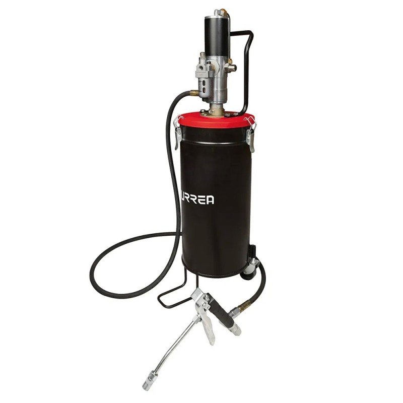 Urrea 23628 Inyector de grasa con cubeta neumático de 15 kg 7500 PSI Urrea