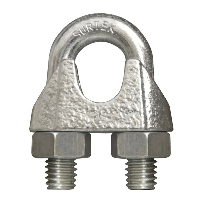 Surtek PER5A Perro de hierro maleable para cable de acero tipo alemán 3/8" Surtek