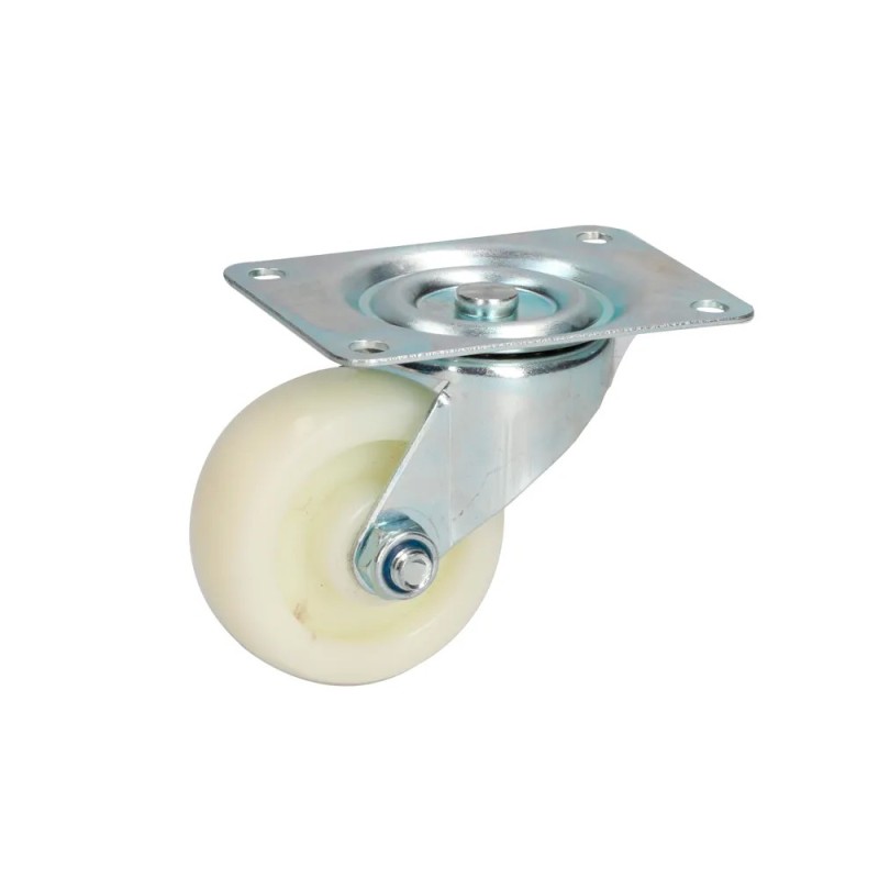 Surtek RN7G Rodaja de polipropileno blanca giratoria 3" Surtek