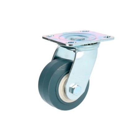 Rodaja de TPR gris giratoria 6" Surtek