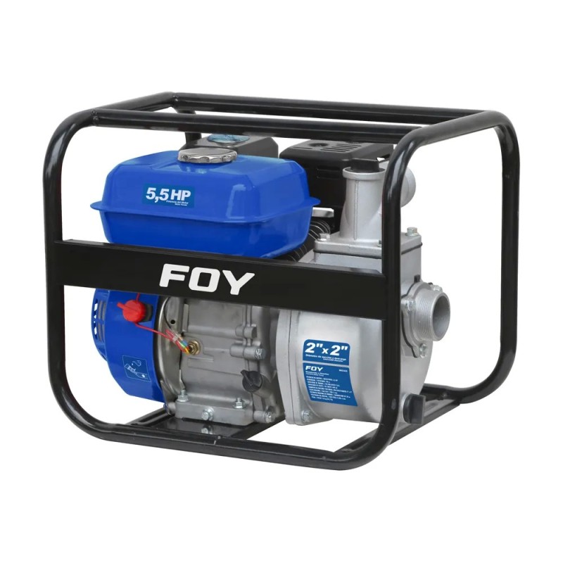 Foy MG322 Motobomba a gasolina con diámetro de succión y descarga de 2x2" 5.5 HP Foy