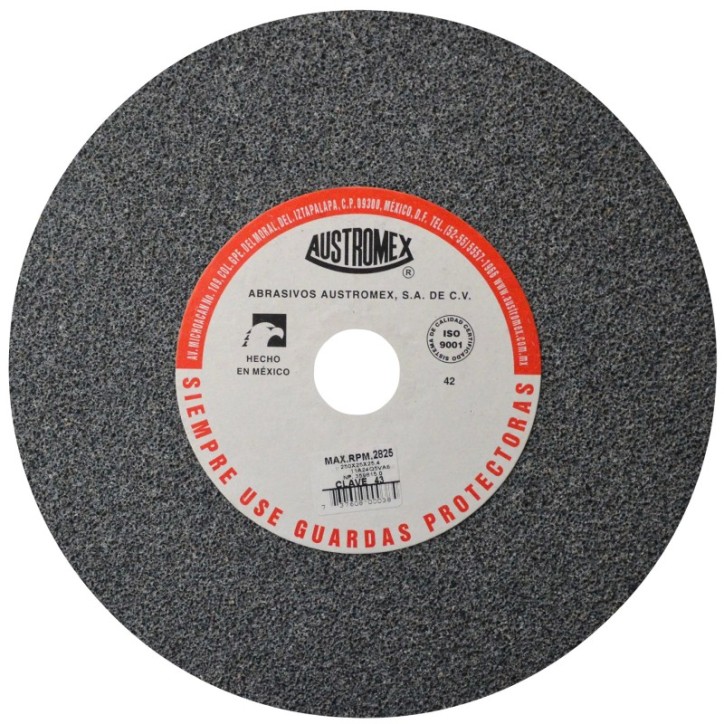 Rueda Abrasiva para esmerilar todo tipo de acero, hierro forjado de 10 x 1 x 1 pulg.