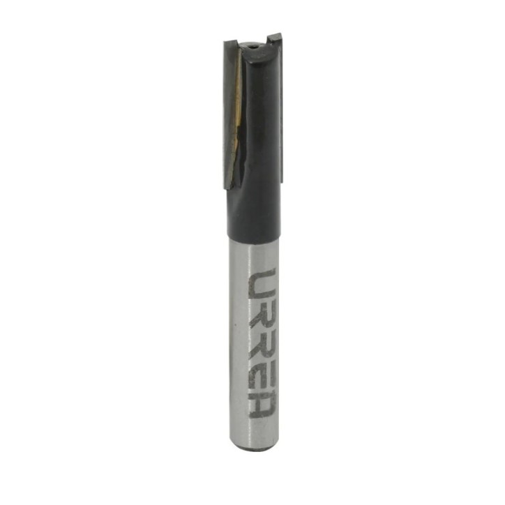 Broca para router de acero recta de 2 filos 1-1/8" zanco de 1/2" Urrea