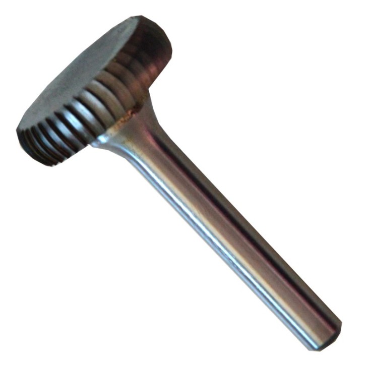 Lima Rotativa, tipo 1-R, de 1 x 1/4 x 1/4 pulg, para ranurar y desbastar acero y otros metales ferrosos