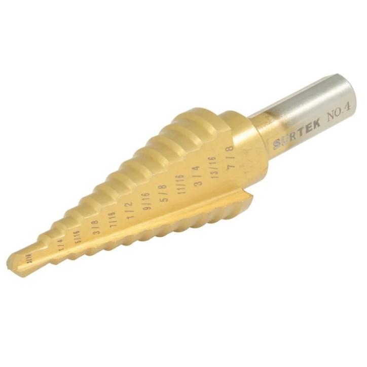 Broca escalonada No.3 3/16"- 7/8" Surtek