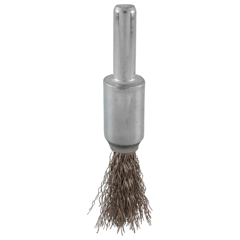 Urrea C954 Carda copa ondulada alambre fino de acero inoxidable 7/8" x 0.30 mm con zanco 1/4" Urrea