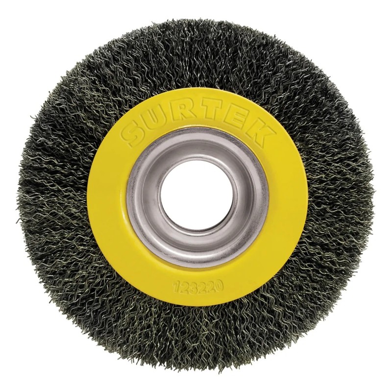 Surtek C591 Carda circular ondulada alambre delgado 4" x 0.30 mm multi eje Surtek