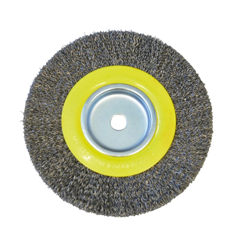 Surtek C539 Carda copa ondulada alambre delgado para esmeril 6" x 3/4" eje 1/2" Surtek
