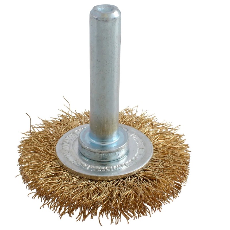 Urrea C861 Carda circular ondulada alambre fino 4" x 0.30 mm con zanco 1/4" Urrea