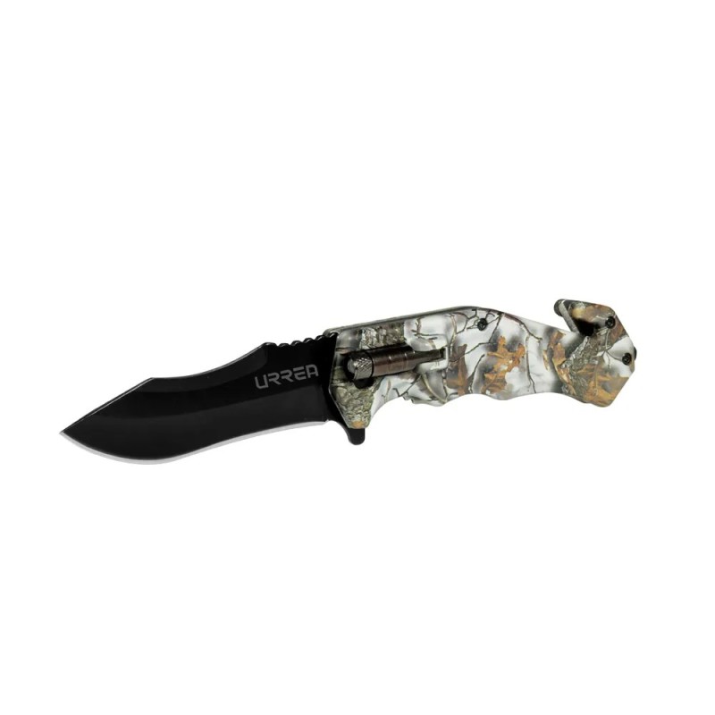 Urrea 686B Navaja abatible de acero inoxidable para campamento con luz Urrea