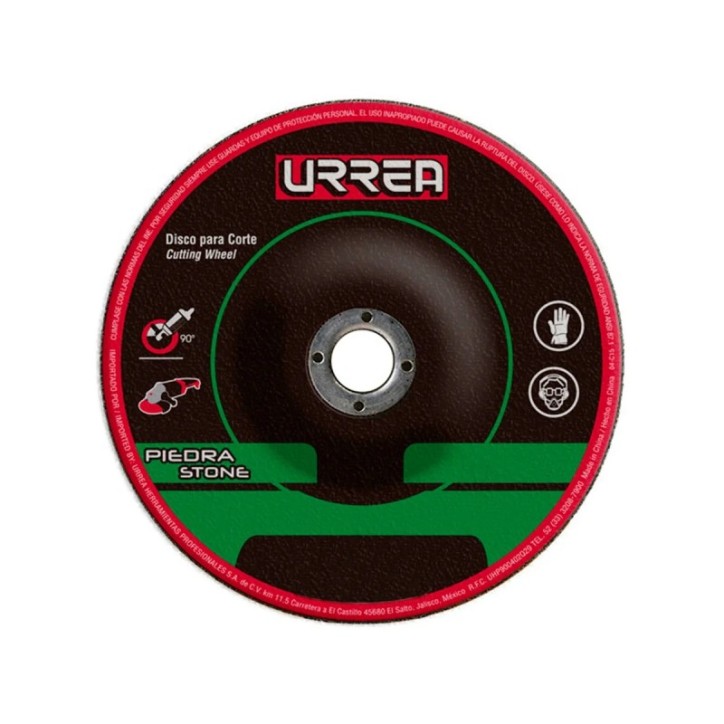 Disco abrasivo tipo 27 para piedra 9" x 1/8" Urrea