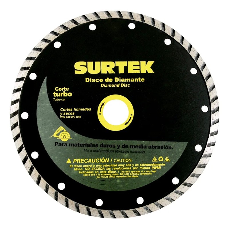 Surtek 123470 Disco de diamante turbo 4" Surtek
