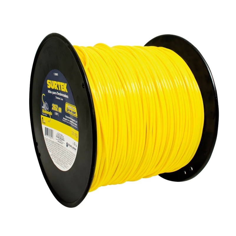 Surtek 130801 Nailon para desbrozadora en carrete 2.4 mm x 262 m Surtek