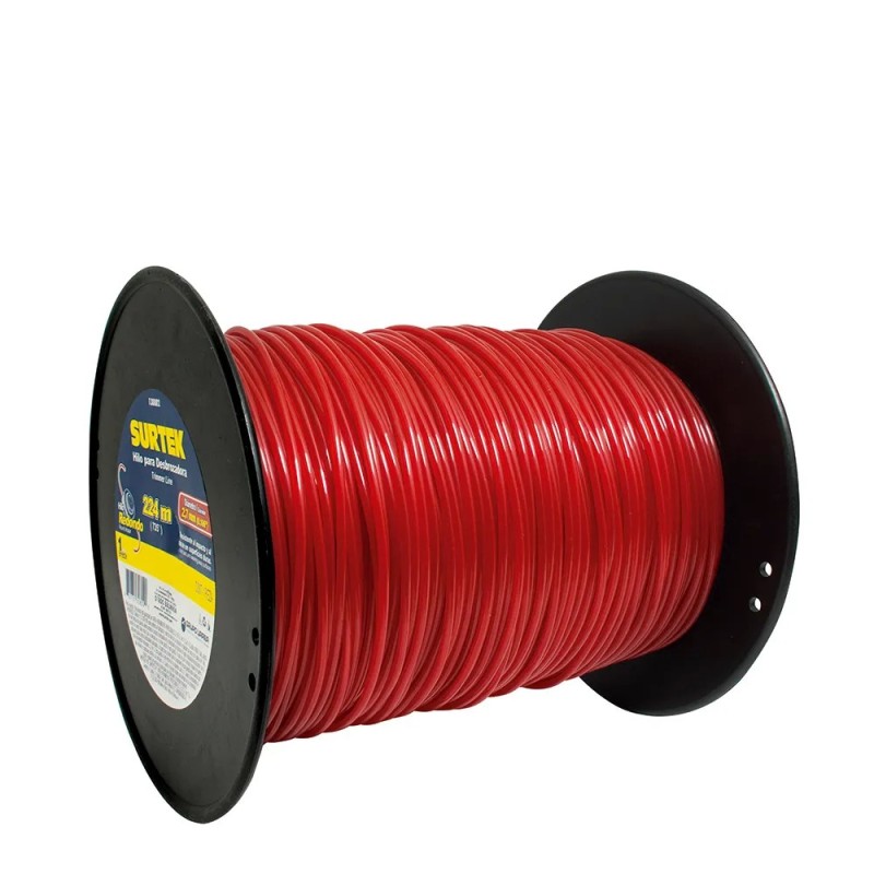 Surtek 130802 Nailon para desbrozadora en carrete 2.7 mm x 224 m Surtek