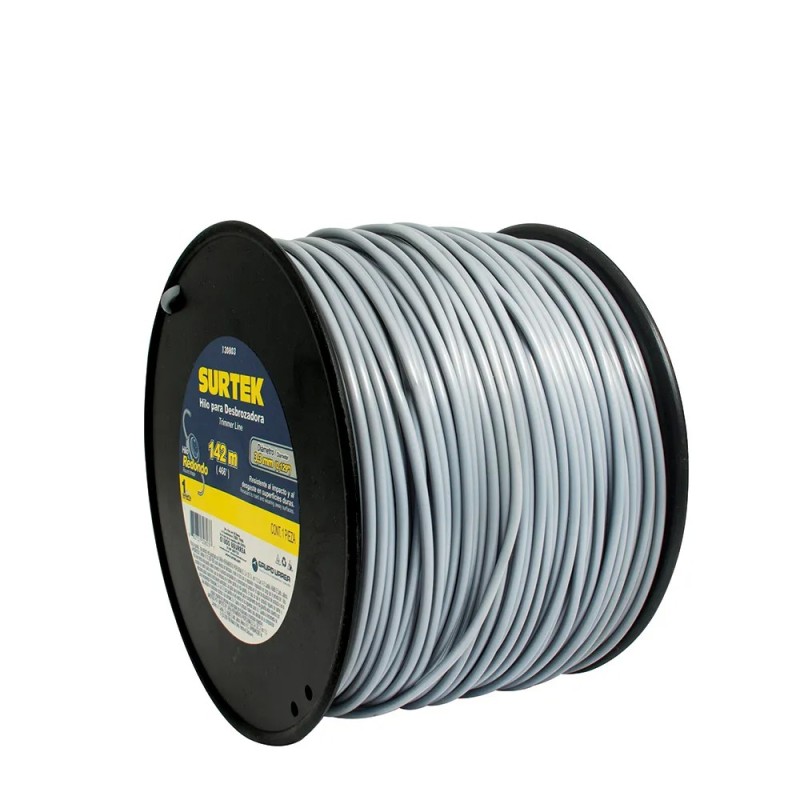 Surtek 130803 Nailon para desbrozadora en carrete 3.3 mm x 142 m Surtek