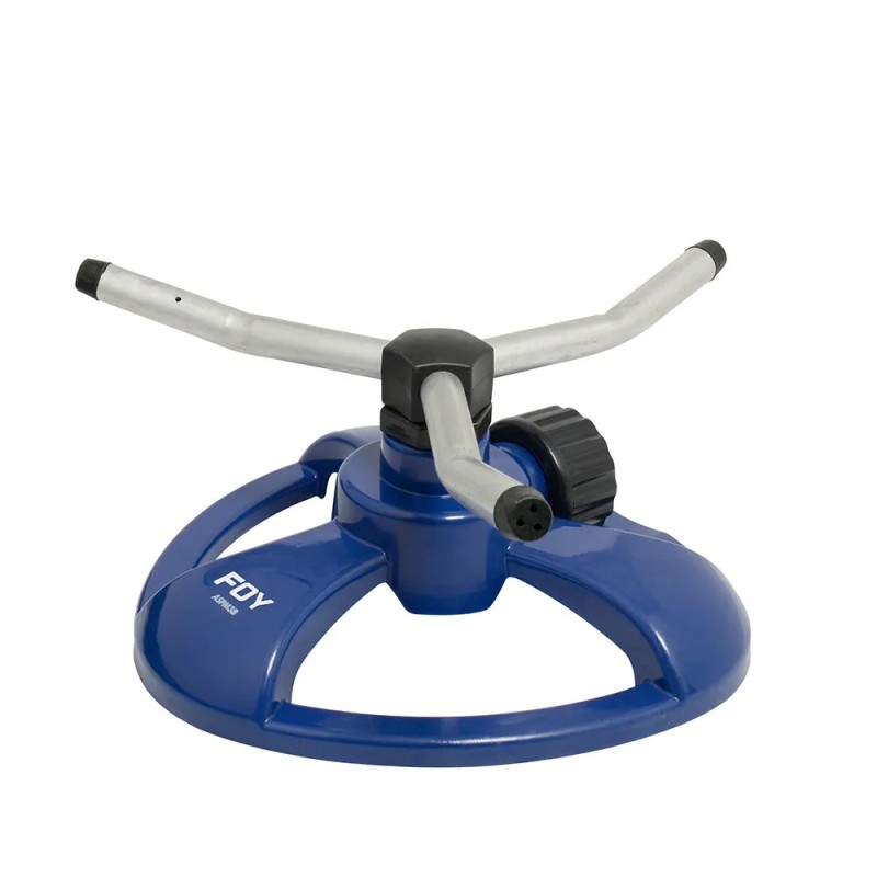 Foy ASPM3B Aspersor estacionario con base metálica de 3 brazos 3/4" GHT Foy