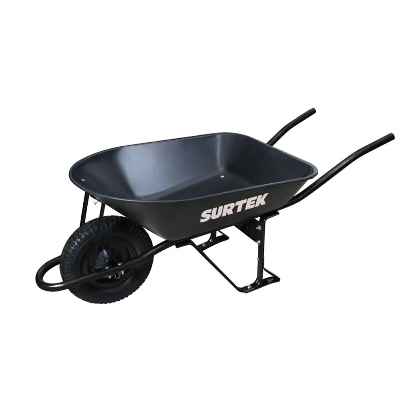 Surtek CAT552 Carretilla reforzada con bastidor metálico 5.5 Ft3 llanta neumática de 2 capas Surtek