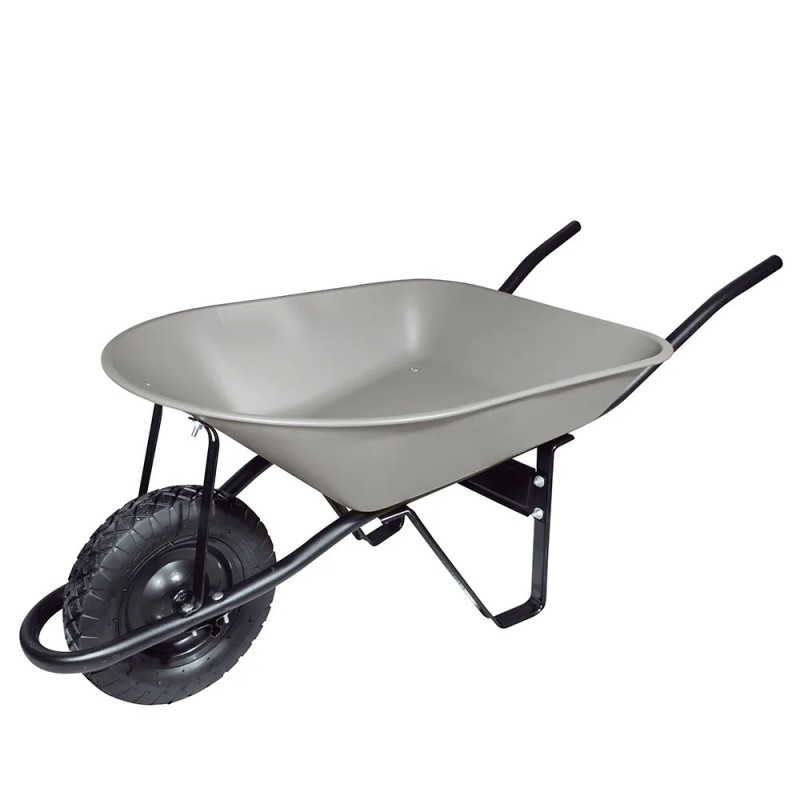 Foy CAF454 Carretilla con bastidor metálico 4.5 Ft3 llanta neumática reforzada de 4 capas Foy