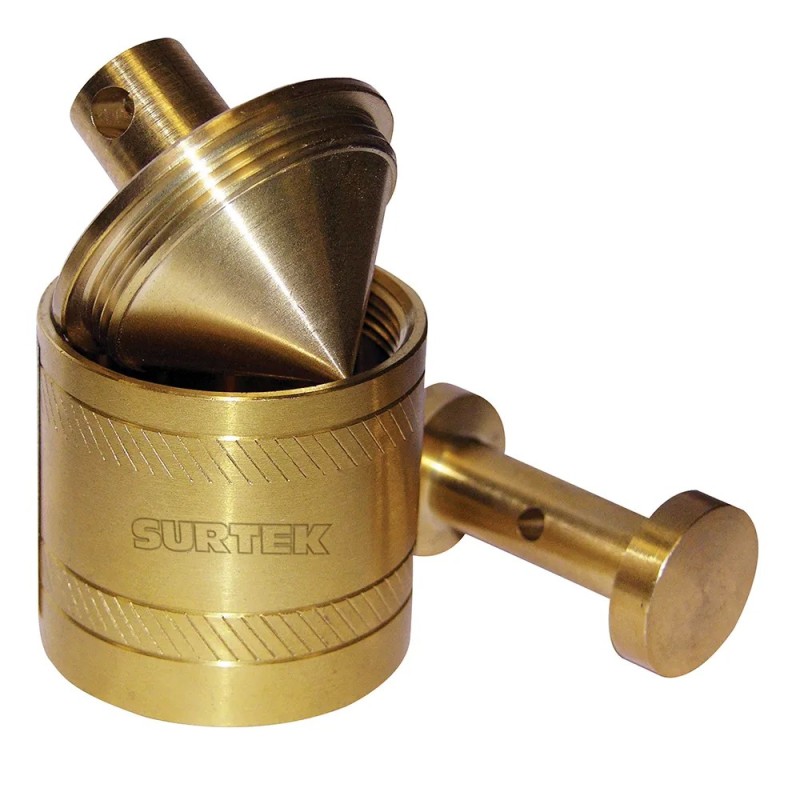 Surtek 123274 Plomada de latón tipo barril 340 g Surtek