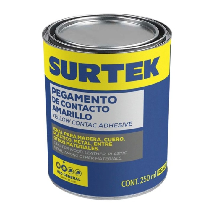 Pegamento de contacto amarillo 250 ml Surtek