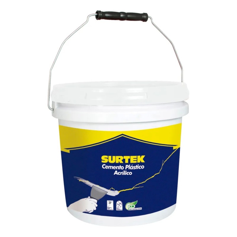 Surtek SCP4 Cubeta de sellador de cemento plástico 4 Lt Surtek