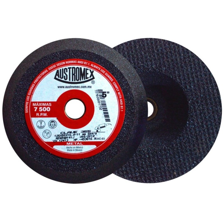 Copa abrasiva para desbaste de cordones  de 5 x 2 x 5/8-11 pulg.