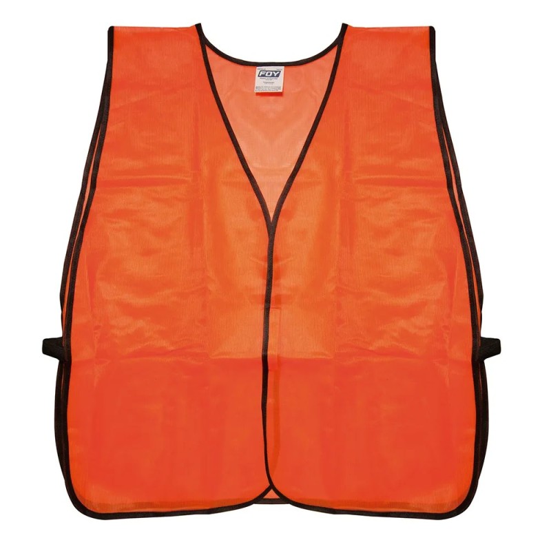 Foy 144172 Chaleco de seguridad de malla de poliéster para uso de día naranja unitalla Foy