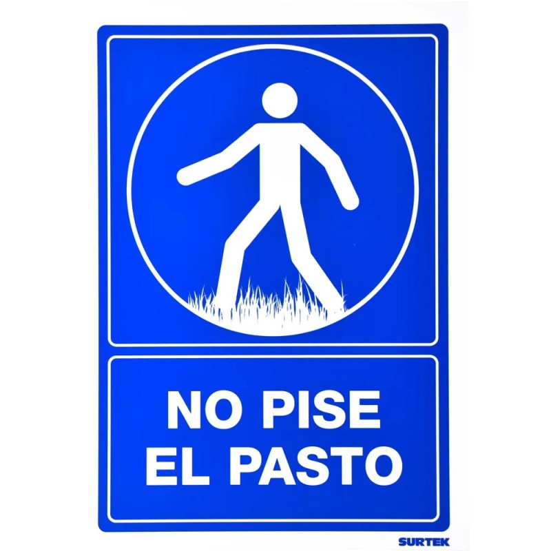 Surtek SES23 Señal "No pise el pasto" Surtek
