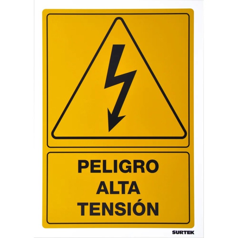 Surtek SES27 Señal "Peligro alta tensión" Surtek
