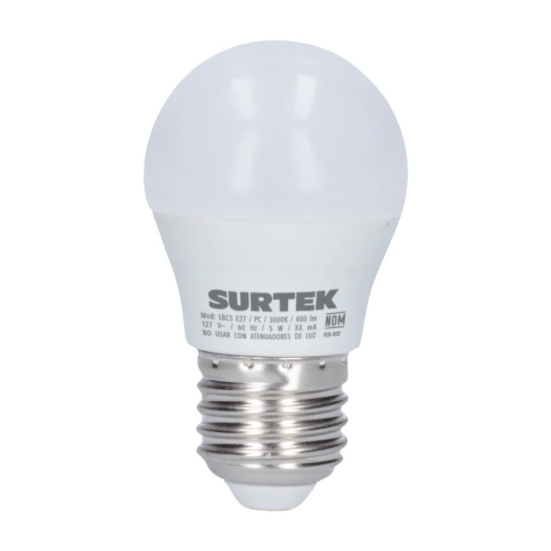 Surtek LBC11 Lámpara de LED tipo bulbo A19 11 W luz cálida Surtek