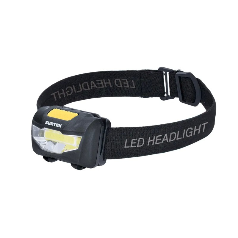 Surtek 135906 Linterna de LED para cabeza a baterías 3 pilas "AAA" de 120 lm Surtek