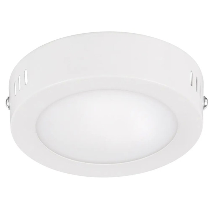 Luminario de LED de sobreponer redondo 6 W, luz fría Surtek