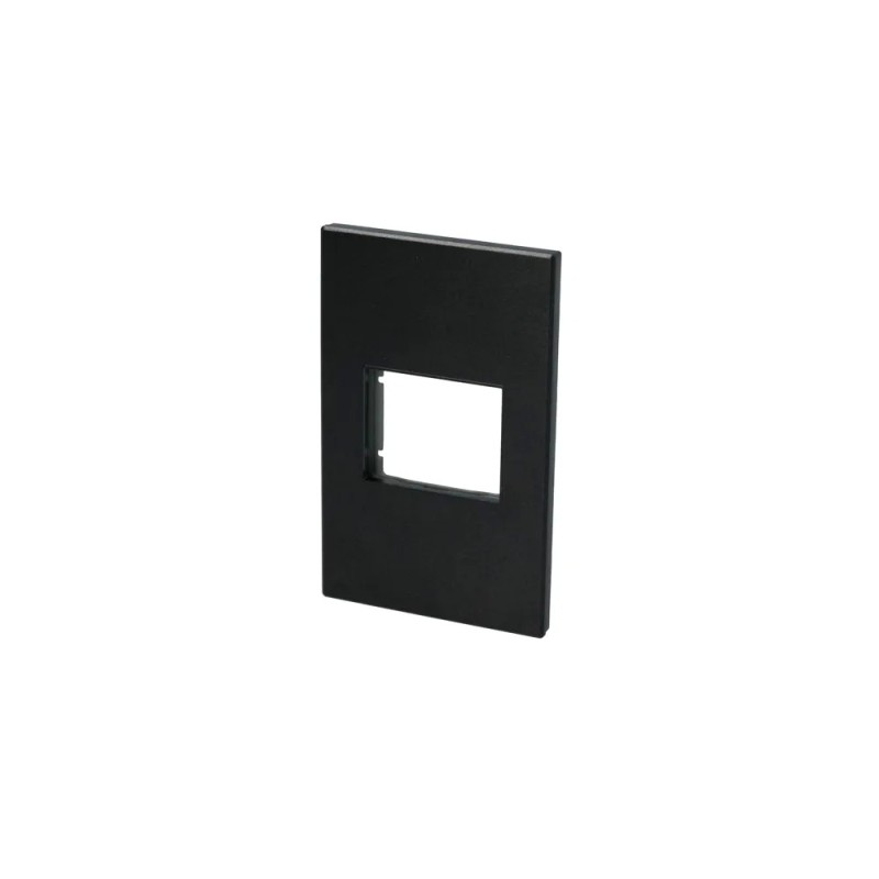 Surtek P601N Placa 1 módulo 1/2 línea Premium color negro Surtek