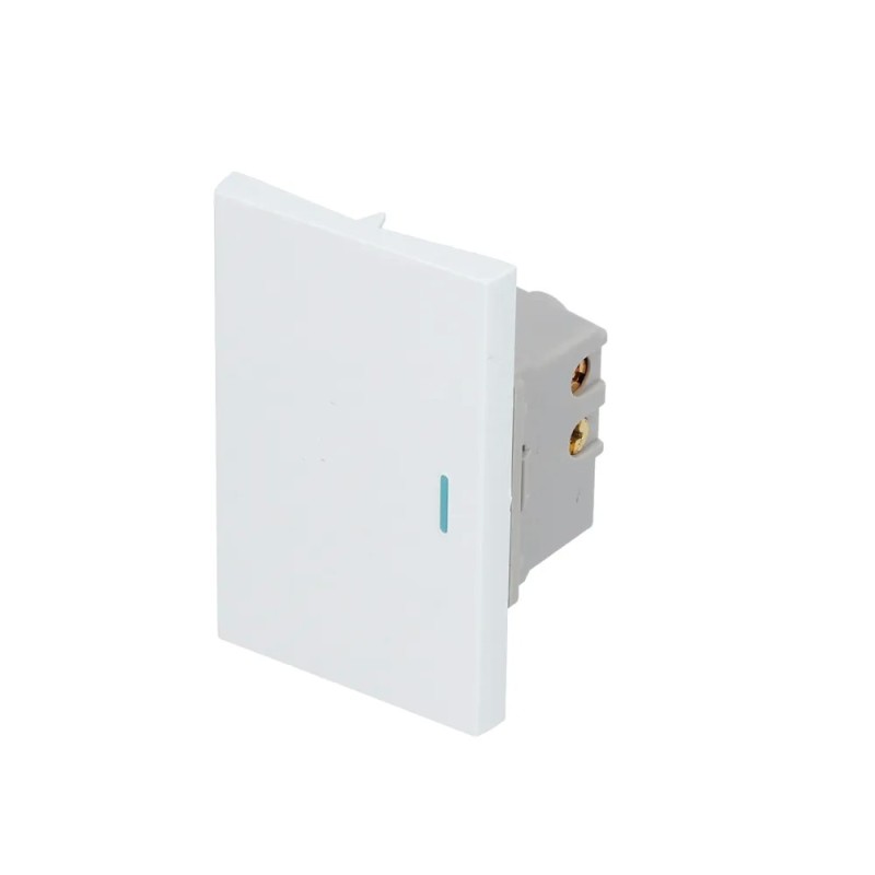 Surtek P607B Interruptor 1/1 línea Premium color blanco Surtek