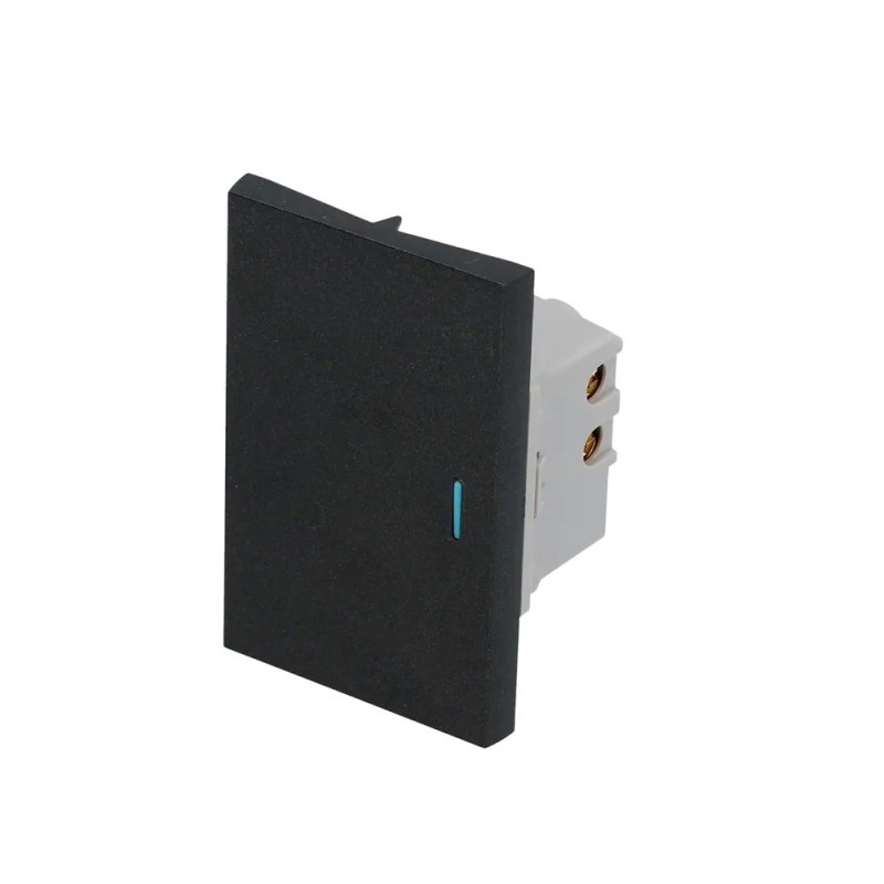 Surtek P607N Interruptor 1/1 línea Premium color negro Surtek