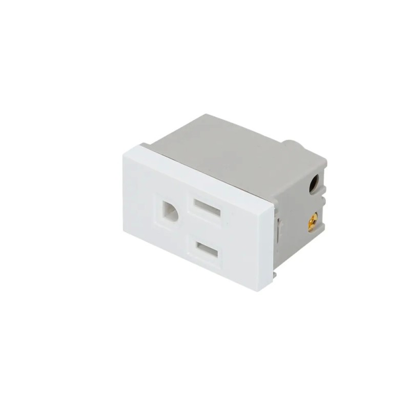 Surtek P610B Contacto aterrizado 1/3 línea Premium color blanco Surtek