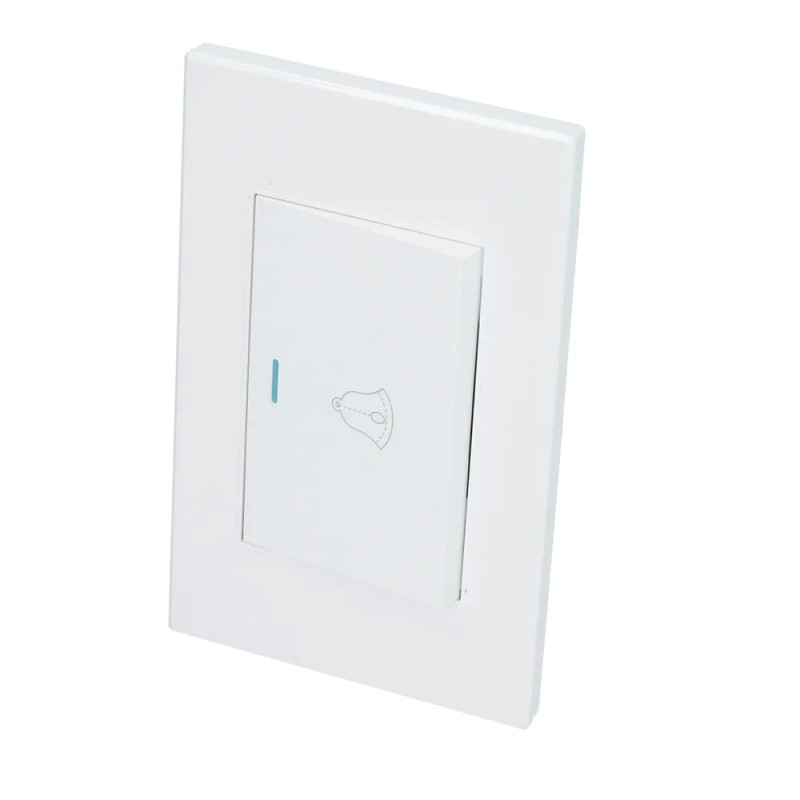 Surtek P618B Placa para timbre 1/1 línea Premium color blanco Surtek