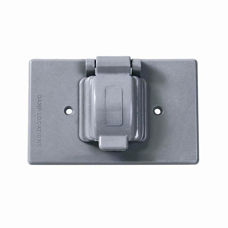 Surtek 136613 Placa sencilla plástica para intemperie línea estándar color gris Surtek
