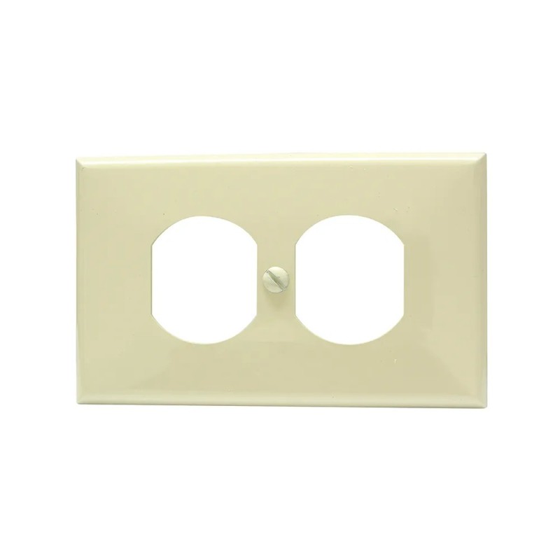 Surtek 136600 Placa doble plástica línea estándar color marfil Surtek