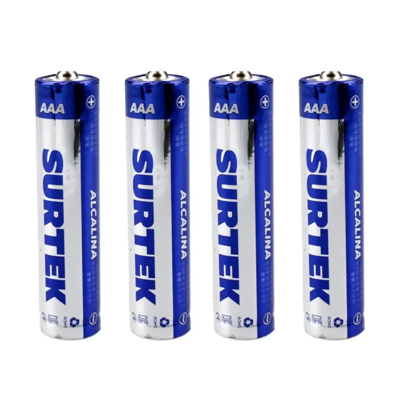 Surtek PA43A Pila alcalina Surtek "AAA" 4 piezas Surtek