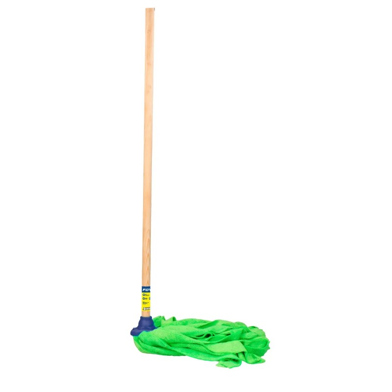Foy LIM01M Trapeador de microfibra con bastón de madera 120 cm 470 gr Foy