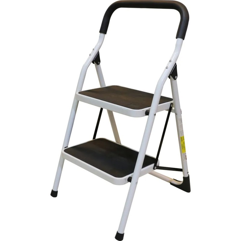 Surtek ETT2 Escalera plegables tipo taburete de acero con 2 peldaños Surtek