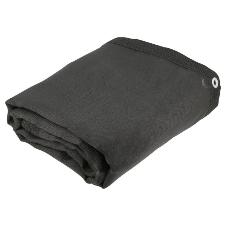 Toldo de malla sombra color negro 5 m x 3.60 m Surtek