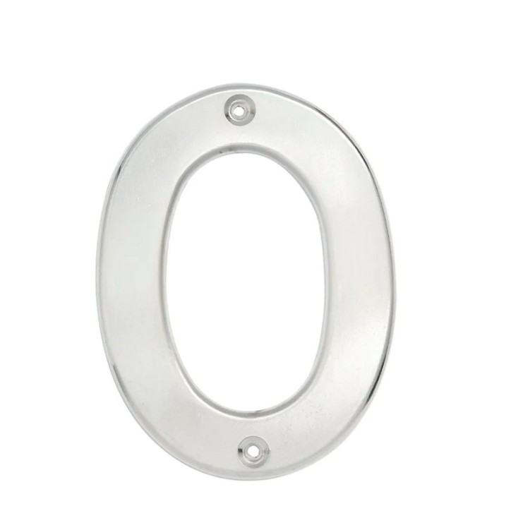 Número 0 bold 4" níquel satinado Lock