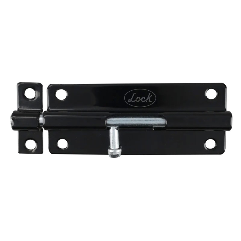 Lock PABN4 Pasador de sobreponer tipo barril acabado latón negro 4 cm Lock